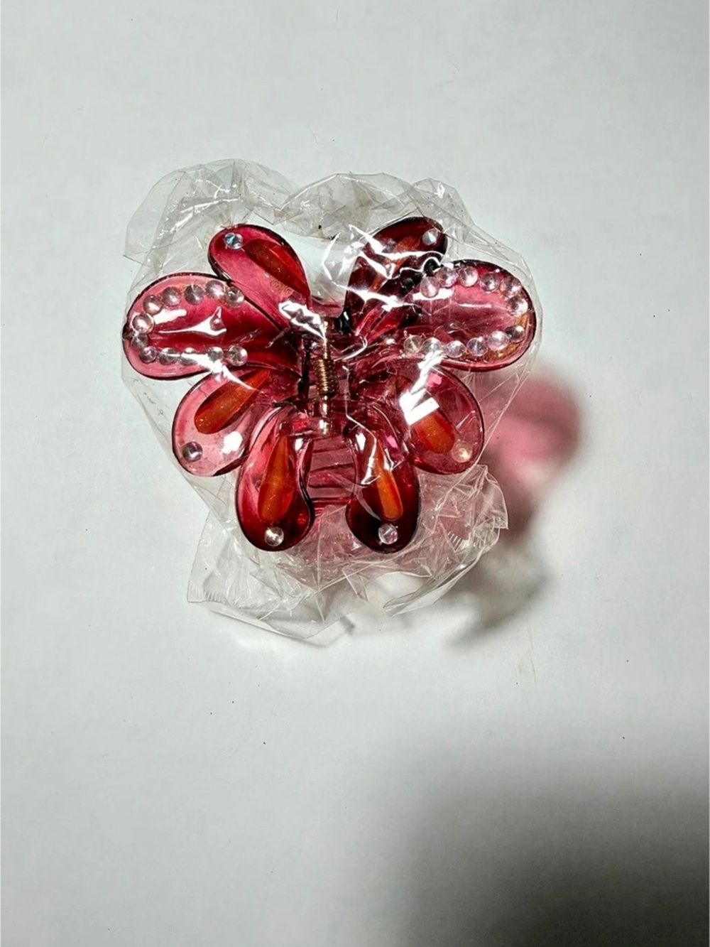 Butterfly Hair Clip in Red